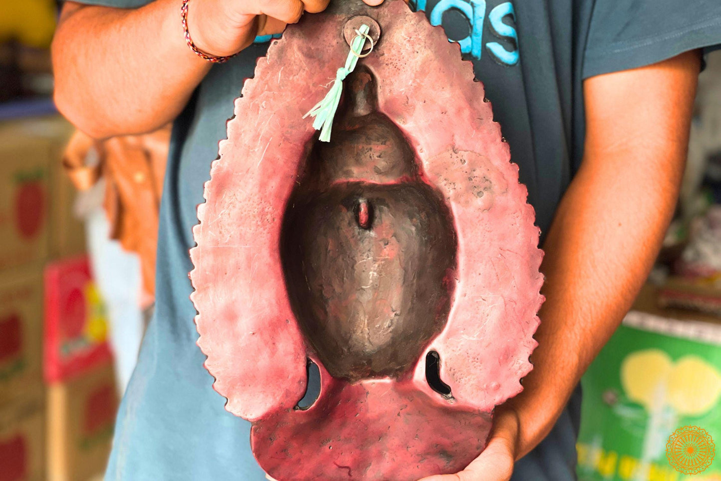 Buddha Mask Wall Hanging Art Sculpture Painting And Carving Mask made by Resin World Creation Crafts