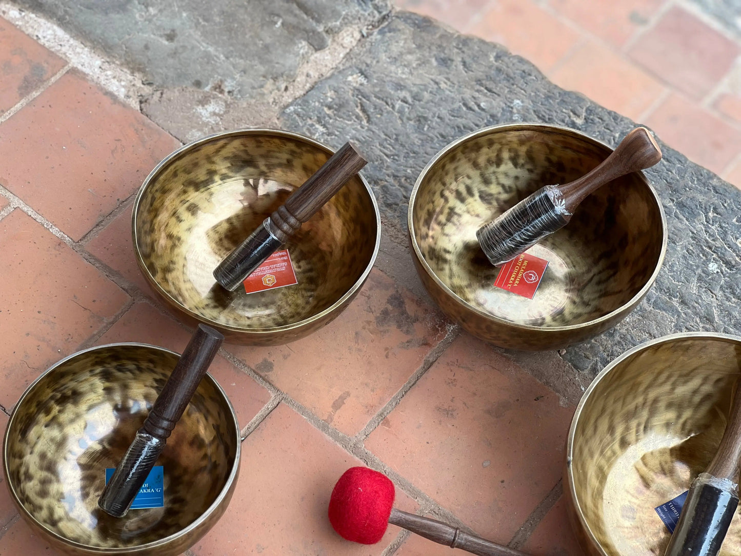 5-10 inches Full Moon Singing Bowl- Set of Seven Chakra Tuned Bowl- Made With Full Moon Energy For Chakra Healing and Meditation World Creation Crafts