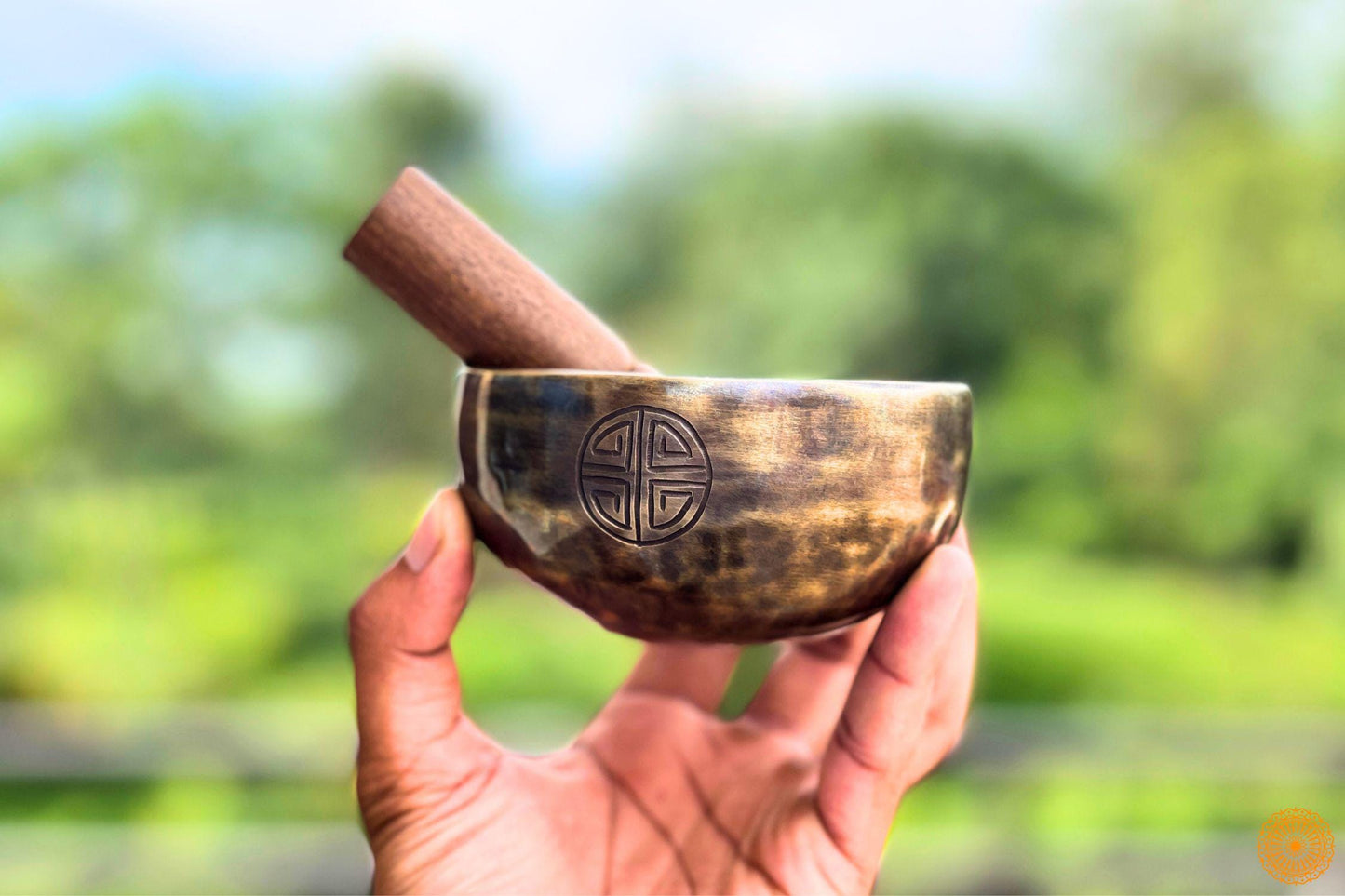 6 inch Full Moon Singing Bowl - Tibetan Spiritual Himalayan Healing Singing Bowls - Meditation, Therapy, Chakra Healing – Gift World Creation Crafts