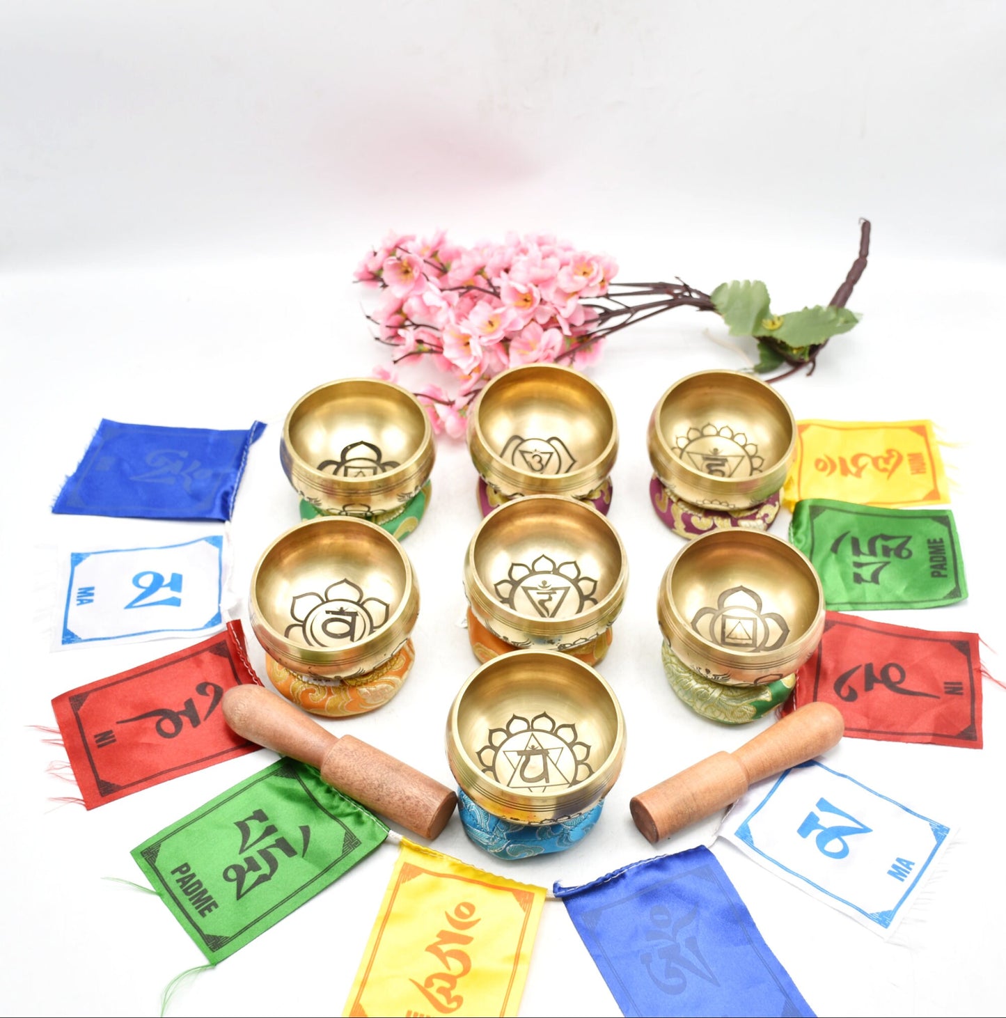 Chakra Singing Bowl Set: Tibetan Healing Bowls for Meditation