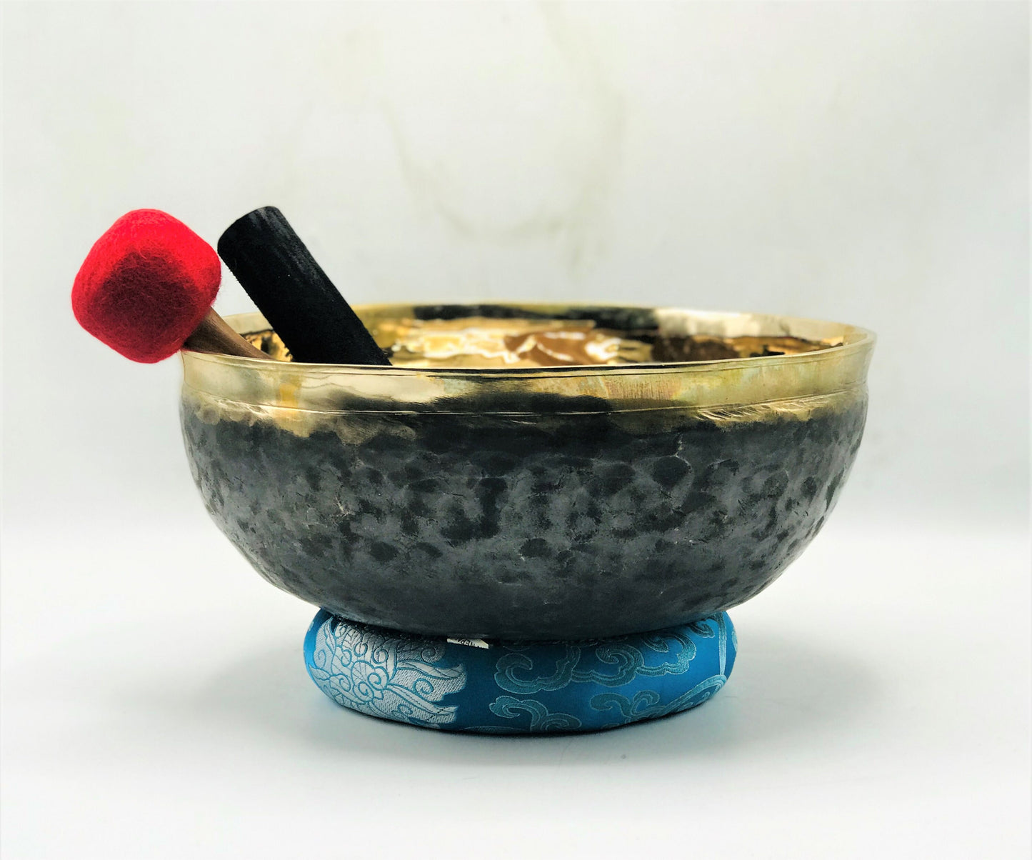 10 Inch Antique Tibetan Singing Bowl: Handmade Sound Healing Meditation Bowl