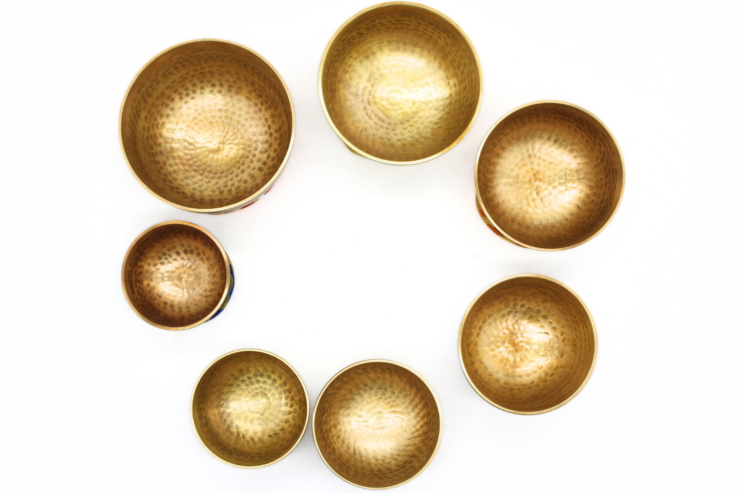 Handmade Singing Bowl Set: 7 Chakra Bowls, Meditation Sound Bath