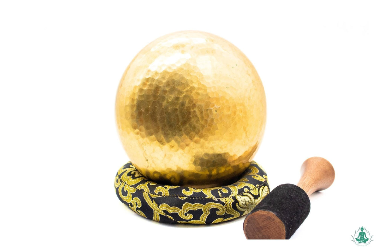 Hand-Beaten Golden Singing Bowl, 6-inch, Yoga Sound Healing The Nada Yoga