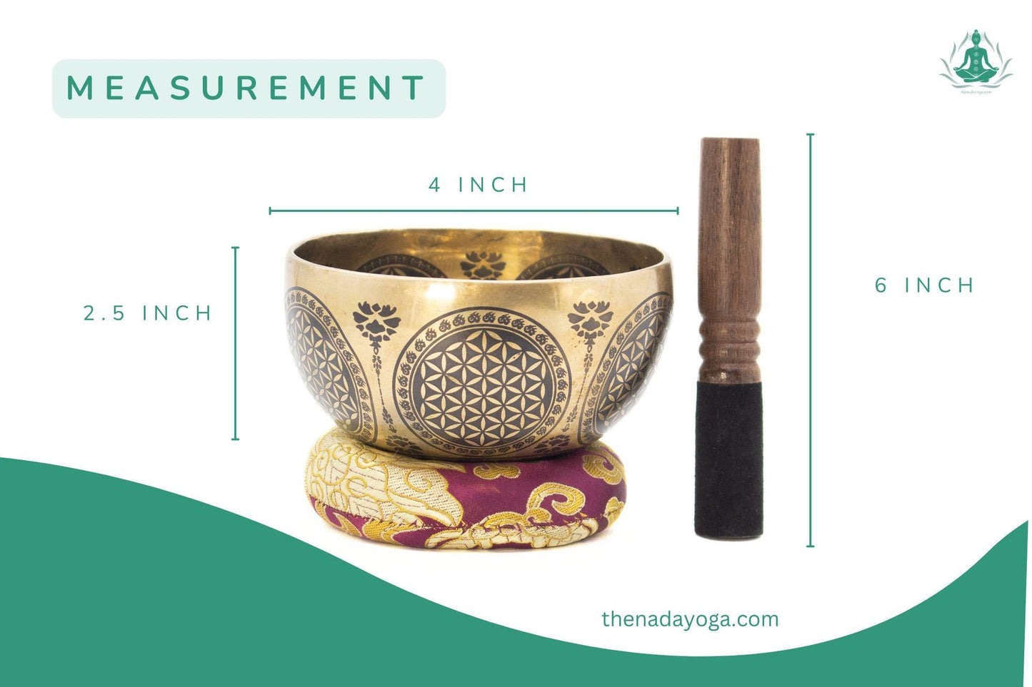Handmade Tibetan Singing Bowl Set – Bronze Chime for Meditation The Nada Yoga
