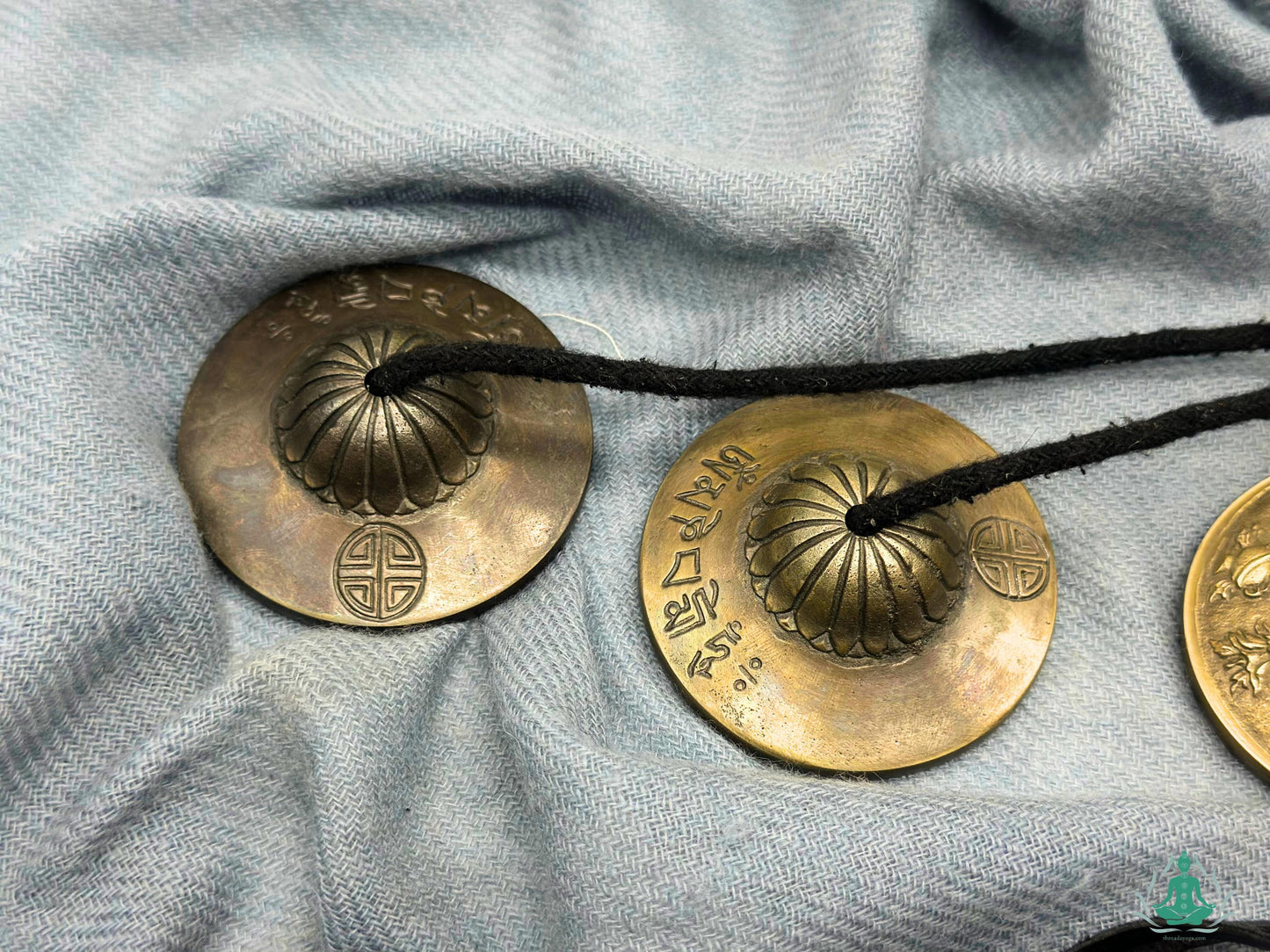 Carved Tibetan Tingsha Cymbals: Sound Healing, Chakra Cleansing The Nada Yoga