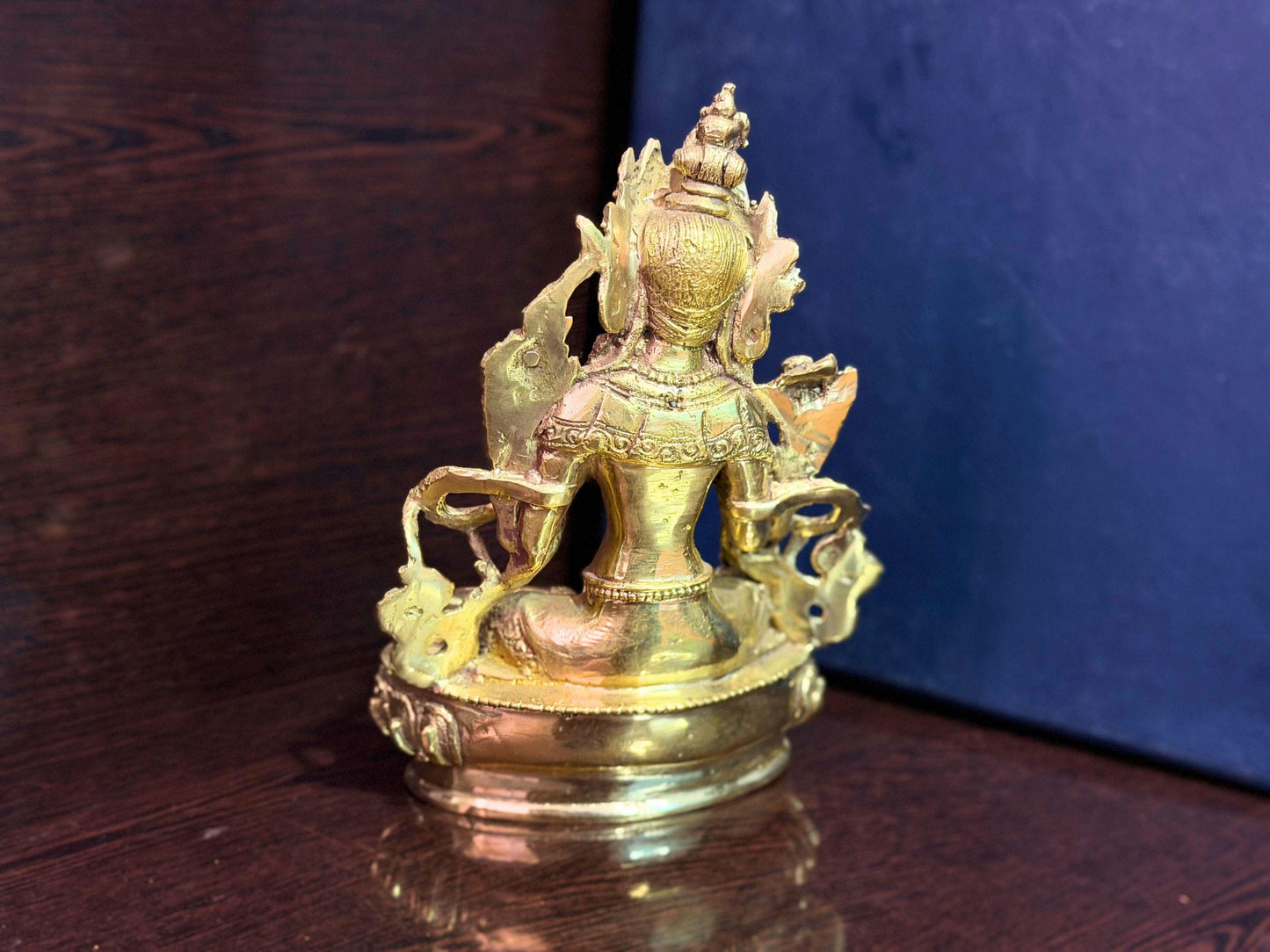 Handmade Brass Goddess Statue – 6 Inch Spiritual Room Décor from Nepal