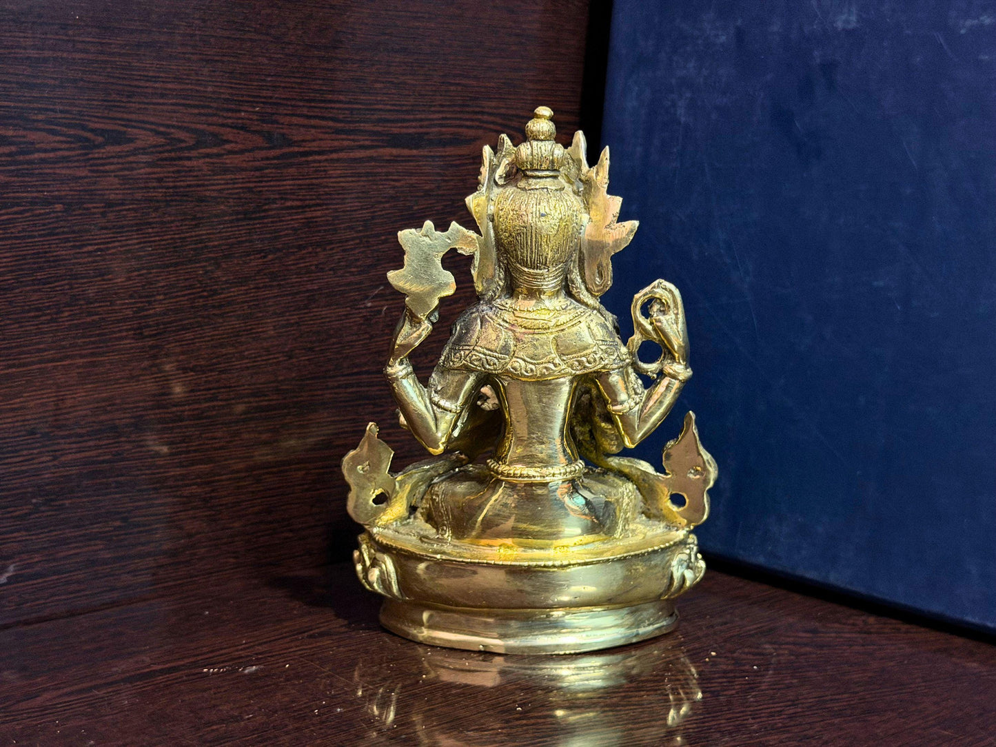 Handmade Avalokiteshvara (Chenrezig) Brass Statue – Tibetan Buddhist Deity of Compassion | HandCrafted in Nepal