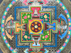 Handmade Sri Yantra Gong | Sacred Geometry Sound Healing Gong | 7-Metals Tibetan Gong for Meditation, Yoga & Chakra Alignment | Fair Trade World Creation Crafts