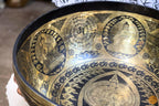 Handmade Tibetan Singing Bowl - Bodhisattva Avalokiteshvara Engraved - For Sound Healing Session and Group Sound Therapy World Creation Crafts