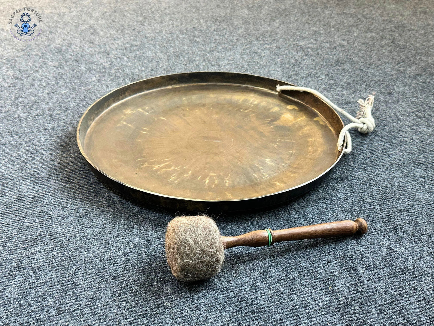 Handmade Seven Metals Gong | Tibetan Gong for Sound Healing, Meditation & Chakra Balancing | Handcrafted in Nepal | Sizes 40–100cm World Creation Crafts