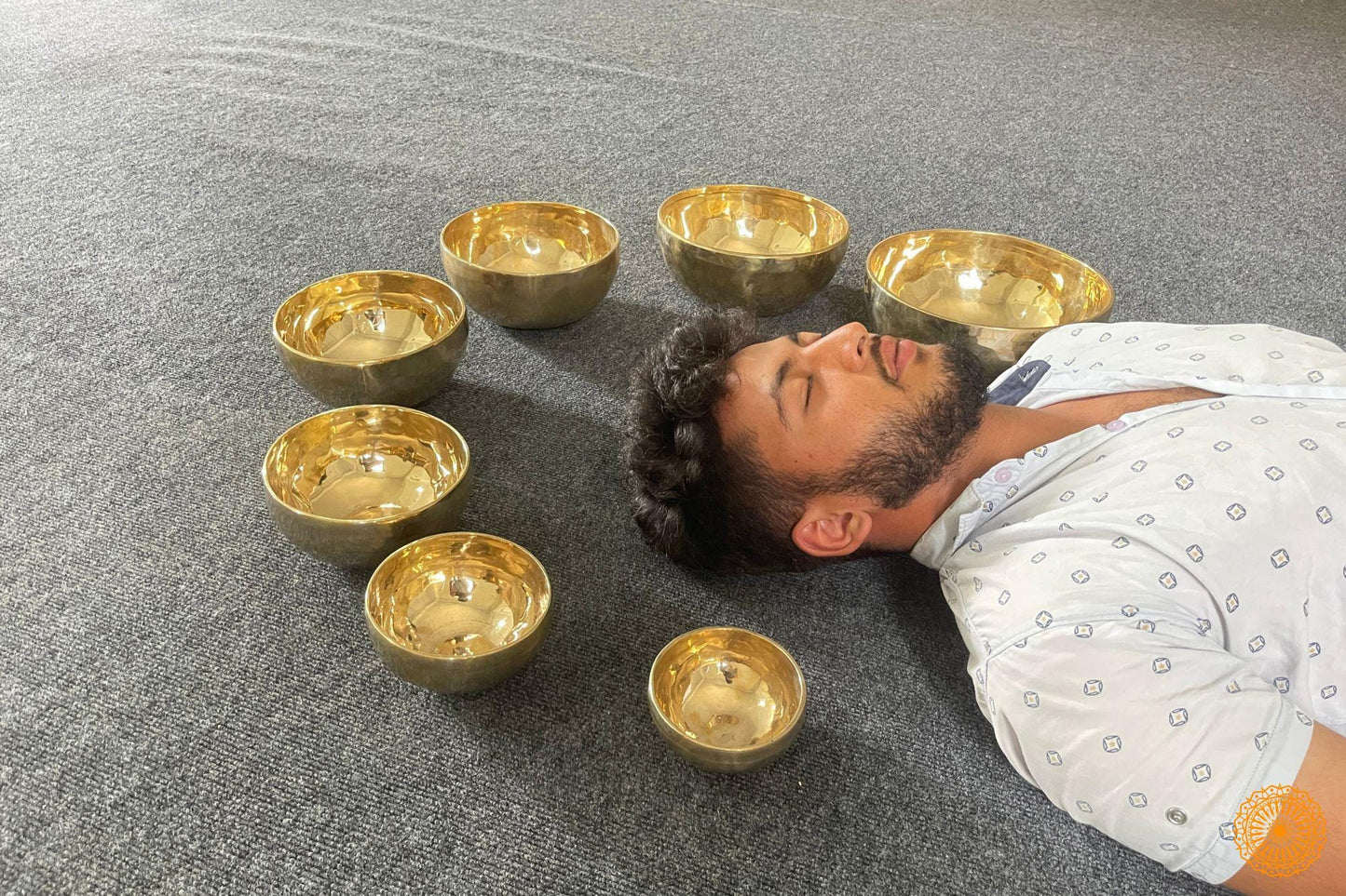 7 Chakra Healing Tibetan handmade Singing Bowl- Shiny Jambati Sets for  Meditation, Yoga and Sound Baths - Seven Chakra Bowls