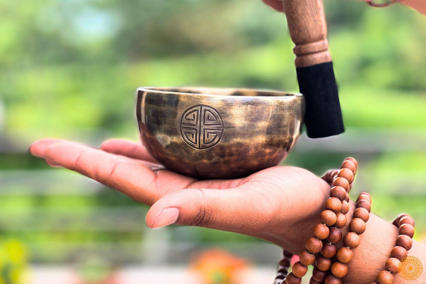 6 inch Full Moon Singing Bowl - Tibetan Spiritual Himalayan Healing Singing Bowls - Meditation, Therapy, Chakra Healing – Gift