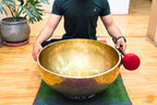 Large Hand Hammered Plain Tibetan Singing Bowls For Sound Bath, Healing, Meditation and Yoga Practices World Creation Crafts