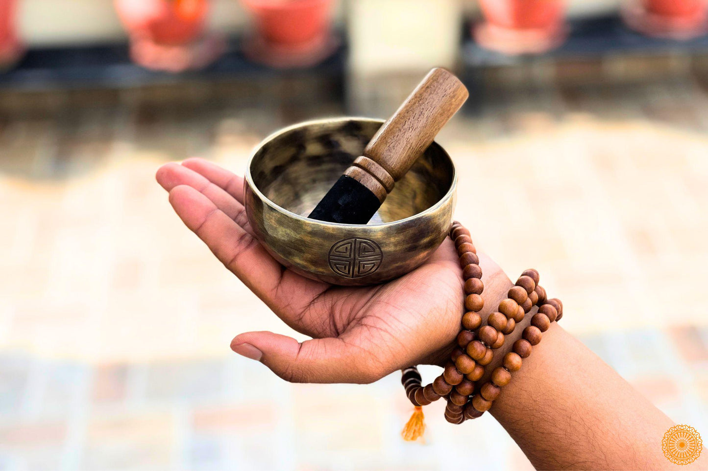 6 inch Full Moon Singing Bowl - Tibetan Spiritual Himalayan Healing Singing Bowls - Meditation, Therapy, Chakra Healing – Gift