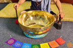 Healing Singing Bowl- Hand Beaten Bowl- Shiny Finish – Tibetan Singing Bowl for Meditation and Therapy World Creation Crafts