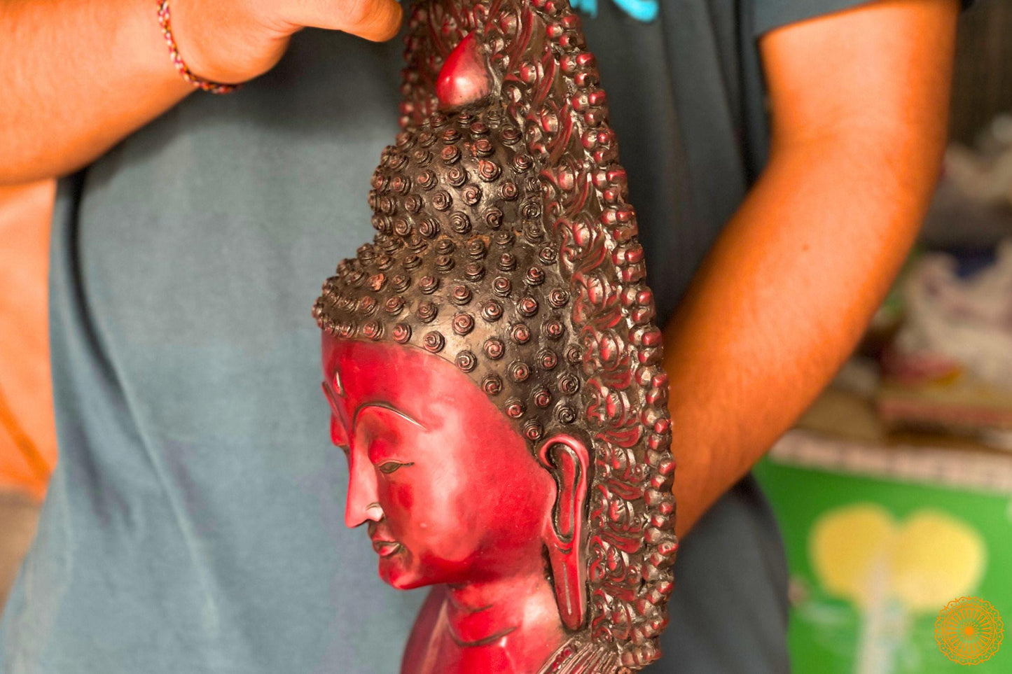 Buddha Mask  Wall Hanging Art Sculpture Painting And Carving Mask made by Resin World Creation Crafts