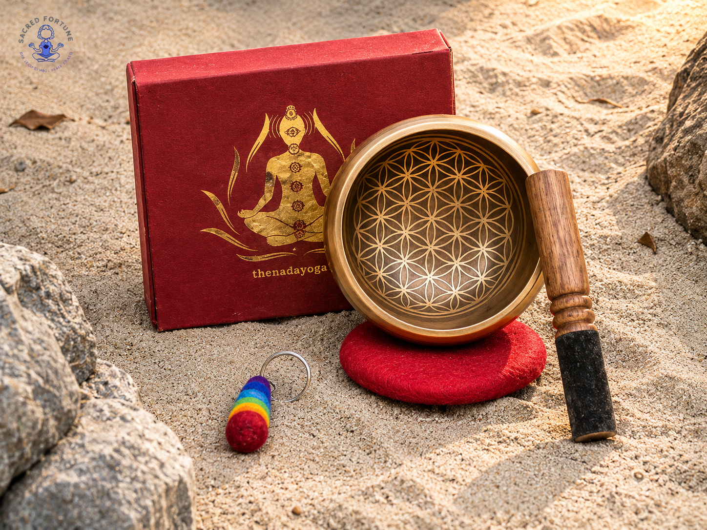 4 Inch Flower of Life Singing Bowl – Tibetan Sound Healing Meditation Bowl