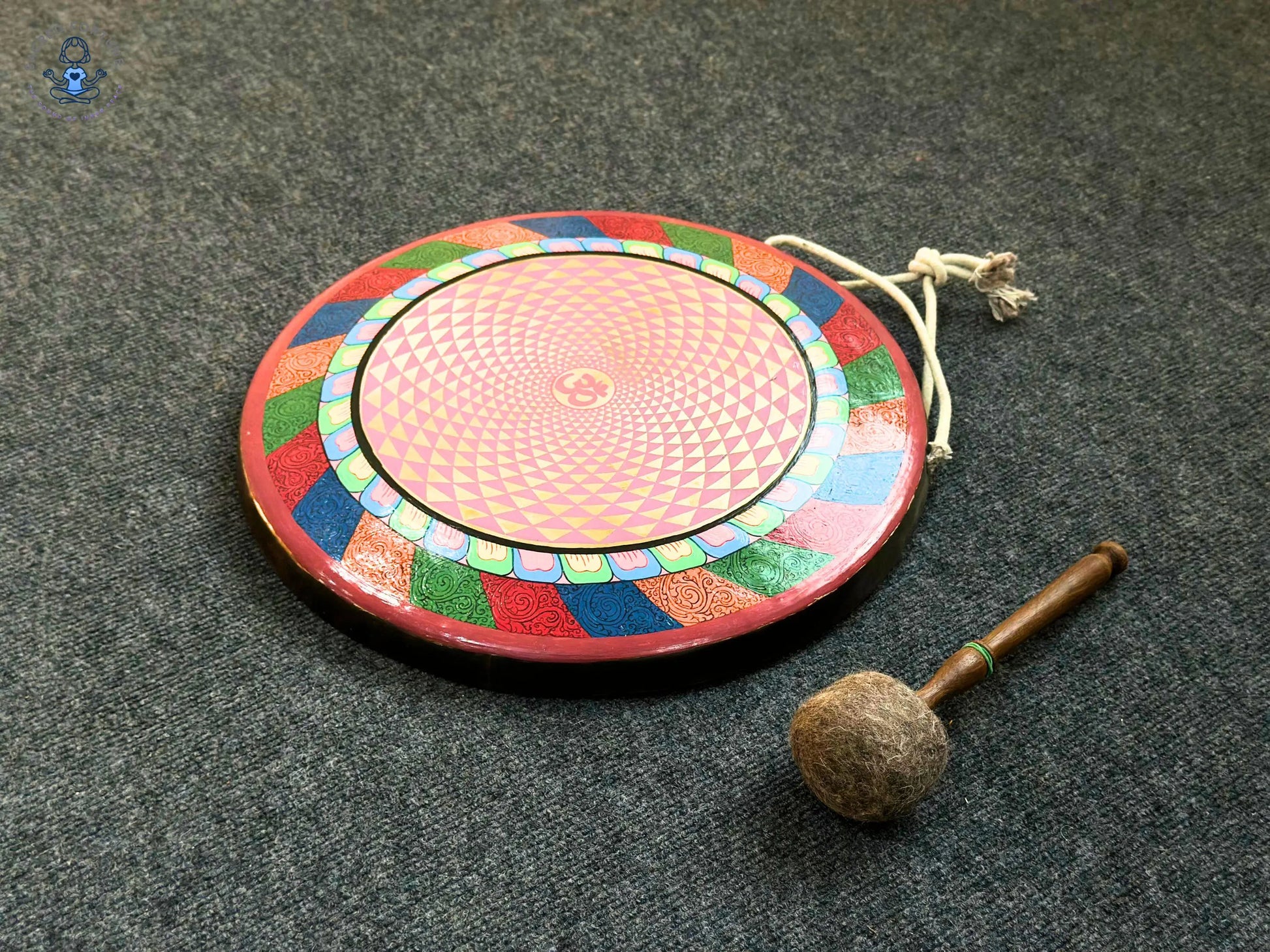 Handmade Seven Metals Gong | Tibetan Gong for Sound Healing, Meditation & Chakra Balancing | Handcrafted in Nepal | Sizes 40–100cm World Creation Crafts