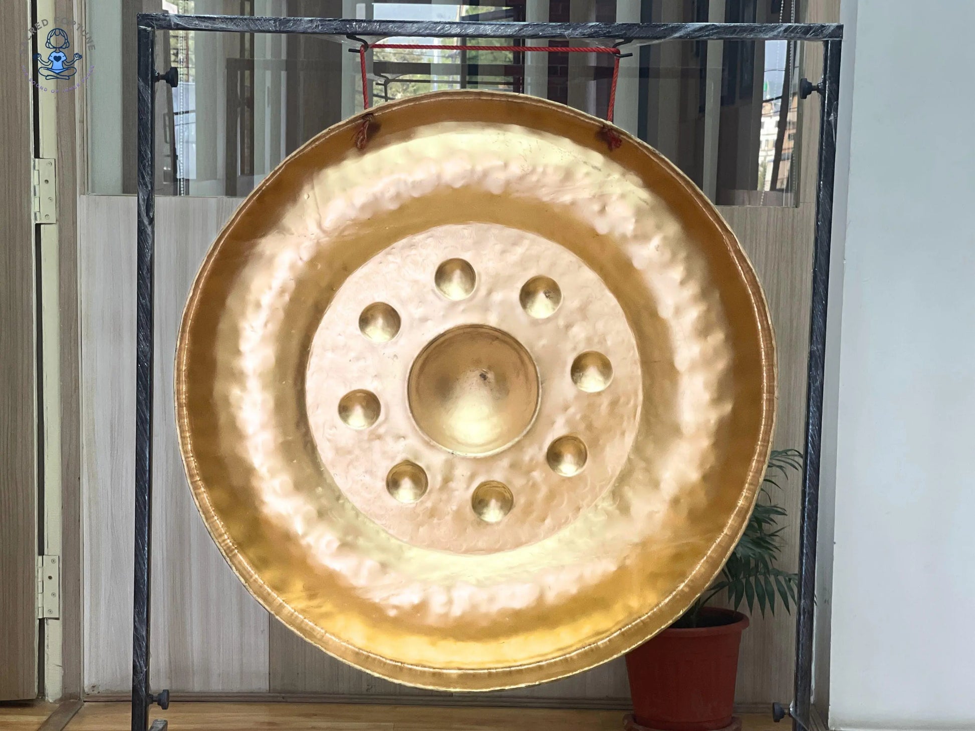 Large Handmade Nepalese Nipple Gong | Authentic Bronze Gong for Sound Healing & Meditation World Creation Crafts