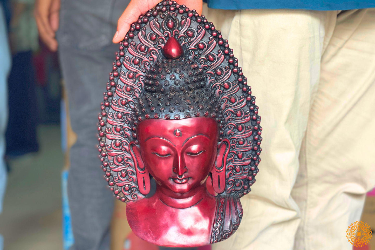 Buddha Mask  Wall Hanging Art Sculpture Painting And Carving Mask made by Resin World Creation Crafts