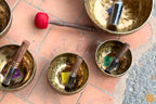 Full Moon Singing Bowl- Set of Seven Chakra Tuned Bowl- Made With Full Moon Energy For Chakra Healing and Meditation World Creation Crafts