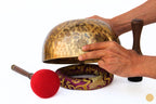 Full Moon Energy Singing Bowl – Chakra Healing and Meditation from Nepal- 4-24 Inches World Creation Crafts