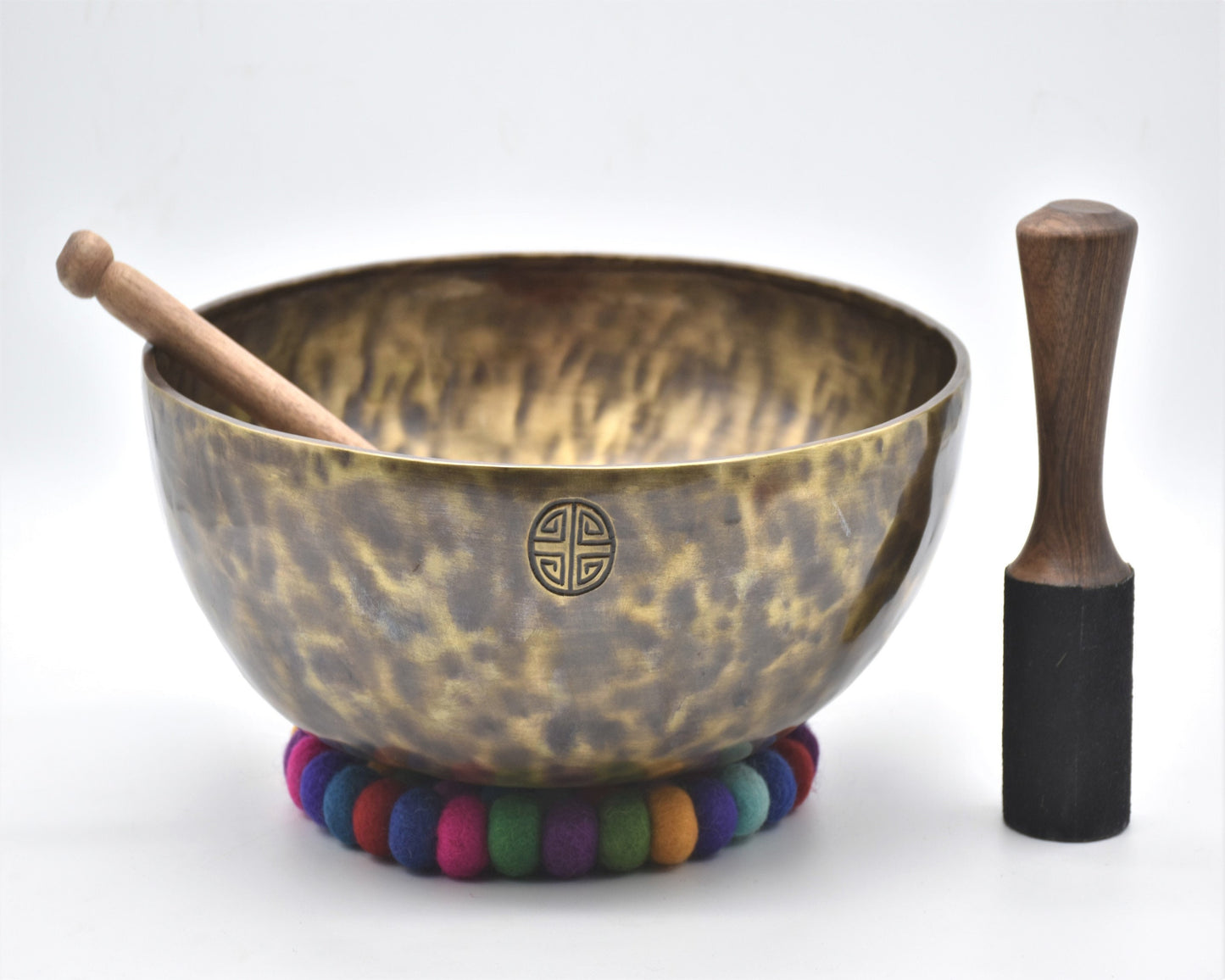 11 inch Authentic Tibetan Singing Bowl: Handmade Full Moon Bowl, Nepal