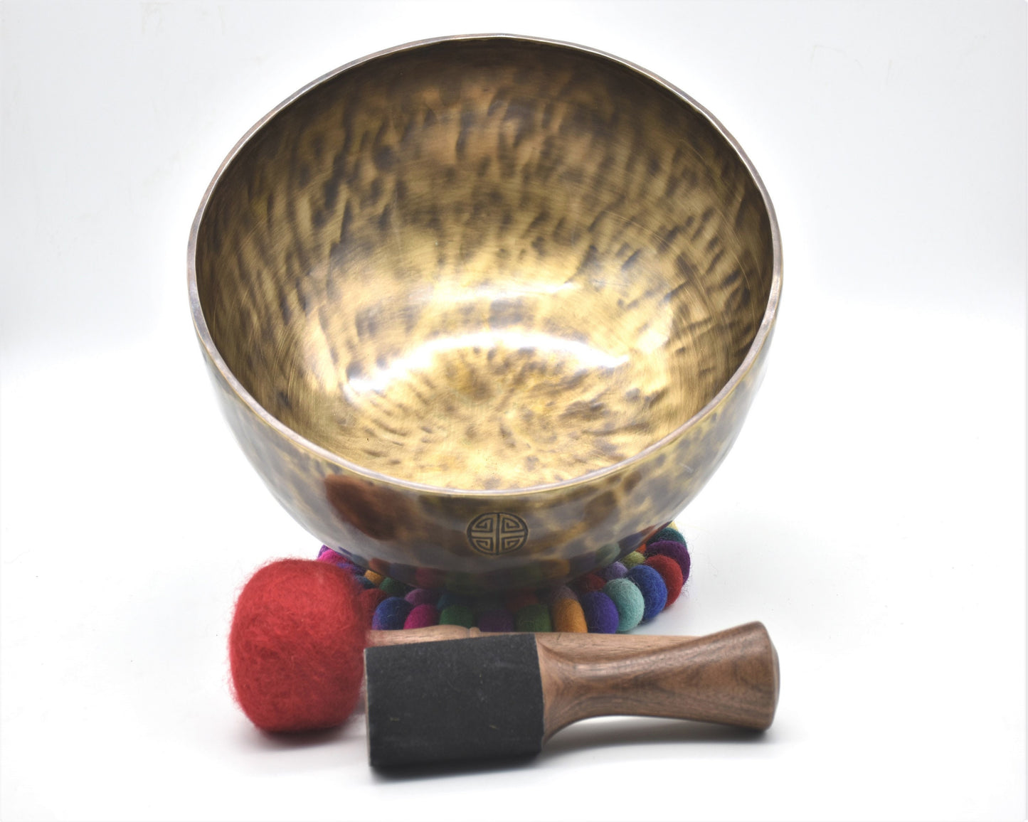 11 inch Authentic Tibetan Singing Bowl: Handmade Full Moon Bowl, Nepal