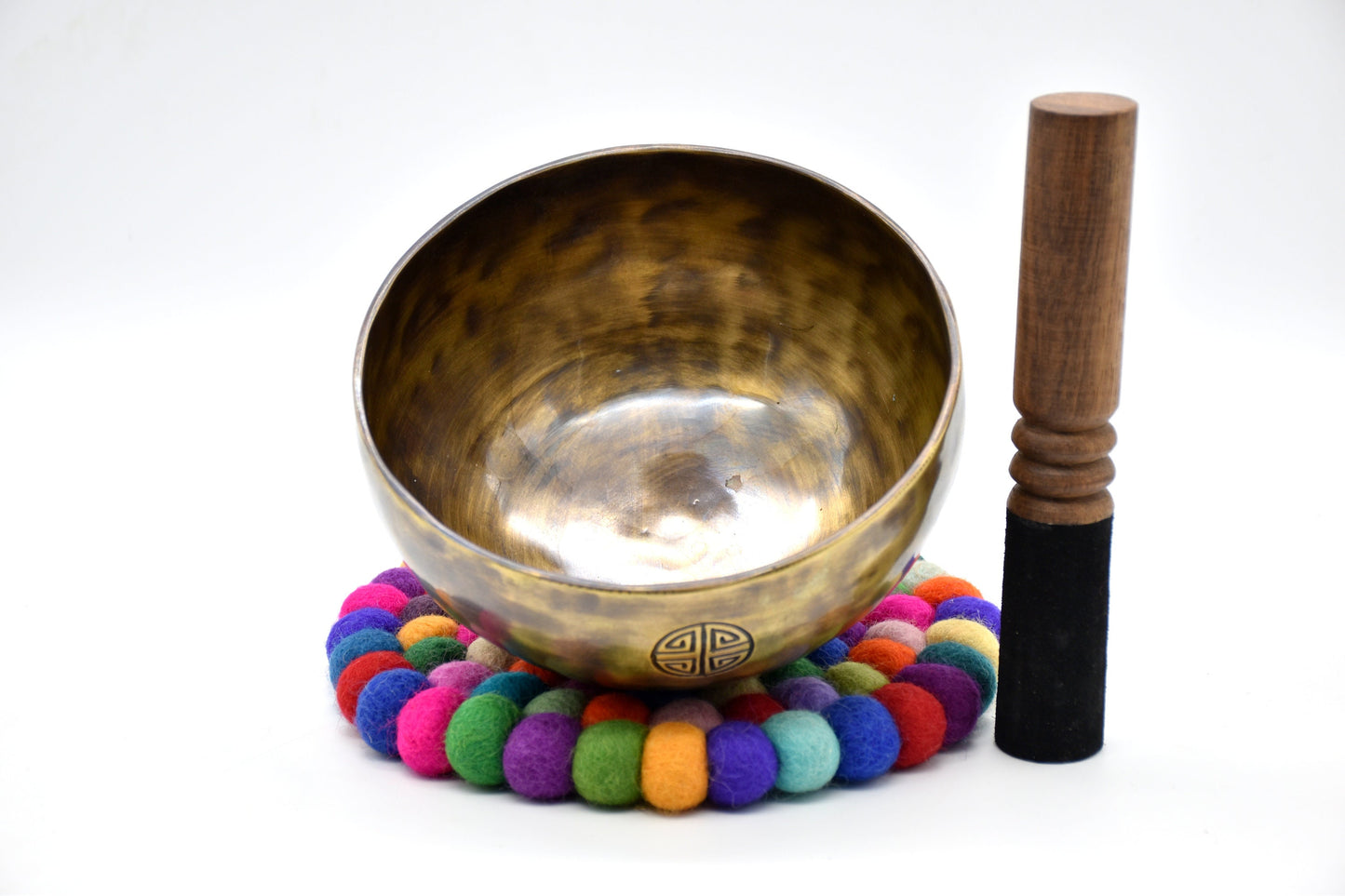 Full Moon Singing Bowl, 6 inch, Handmade in Nepal, for Sound Bath and Meditation