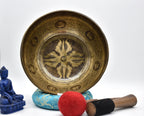 Handcrafted Double Dorje Tibetan Singing Bowl: Made in Nepal, Meditation & Yoga