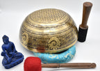 Handcrafted Double Dorje Tibetan Singing Bowl: Made in Nepal, Meditation & Yoga