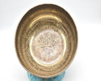 11 inch Mantra Carved Singing Bowl: Handmade Tibetan Bowl for Sound Healing