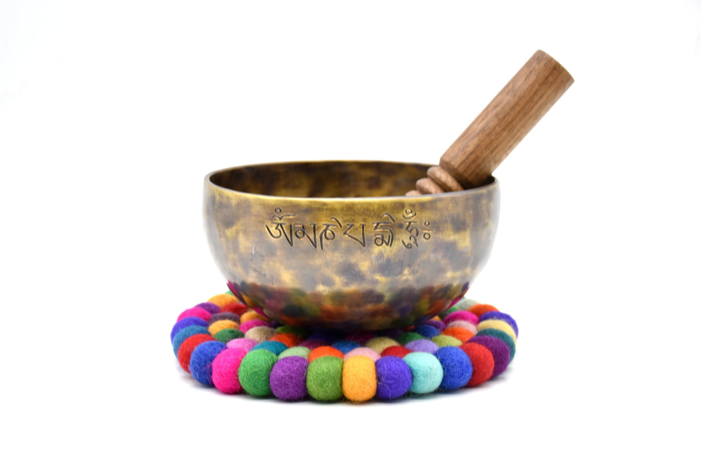 Full Moon Singing Bowl, 6 inch, Handmade in Nepal, for Sound Bath and Meditation