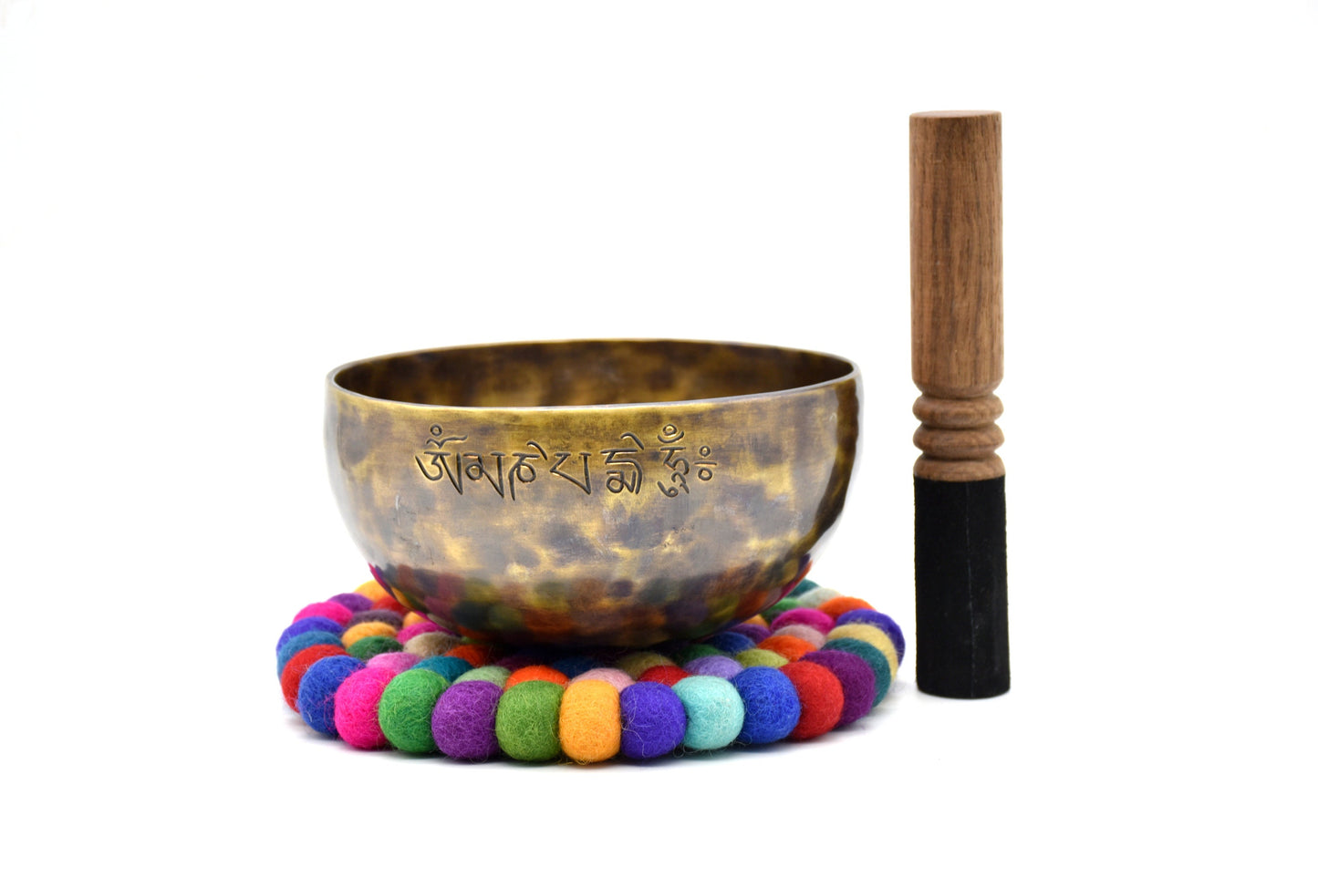 Full Moon Singing Bowl, 6 inch, Handmade in Nepal, for Sound Bath and Meditation