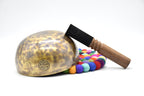 Full Moon Singing Bowl, 6 inch, Handmade in Nepal, for Sound Bath and Meditation