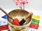 10 Inch Mantra Tibetan Singing Bowl: Handmade Sound Bath Bowl from Nepal