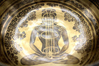 9 Inch Mantra Engraved Singing Bowl: Handmade Tibetan Sound Bath Bowl