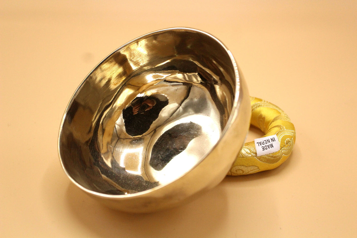 7 inch Tibetan Singing Bowl: Handmade Nepal Meditation Bowl with Mallet & Cushion