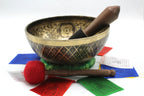 16 inch Buddha Foot Tibetan Singing Bowl: Handmade Meditation Bowl