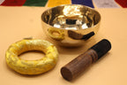 7 inch Tibetan Singing Bowl: Handmade Nepal Meditation Bowl with Mallet & Cushion