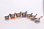 Handmade Chakra Singing Bowl Set: Tibetan Meditation Sound Bath