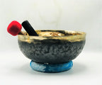 10 Inch Antique Tibetan Singing Bowl: Handmade Sound Healing Meditation Bowl