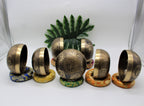 Handmade Himalayan Chakra Singing Bowl Set: Tibetan Sound Healing