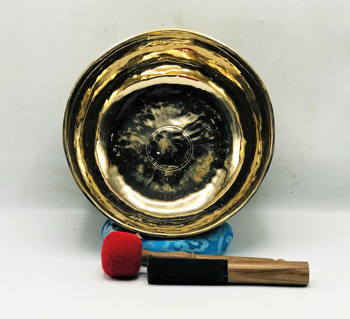 10 Inch Antique Tibetan Singing Bowl: Handmade Sound Healing Meditation Bowl