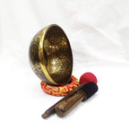 Handmade Buddha Singing Bowl: 10 inch Tibetan Sound Healing Bowl