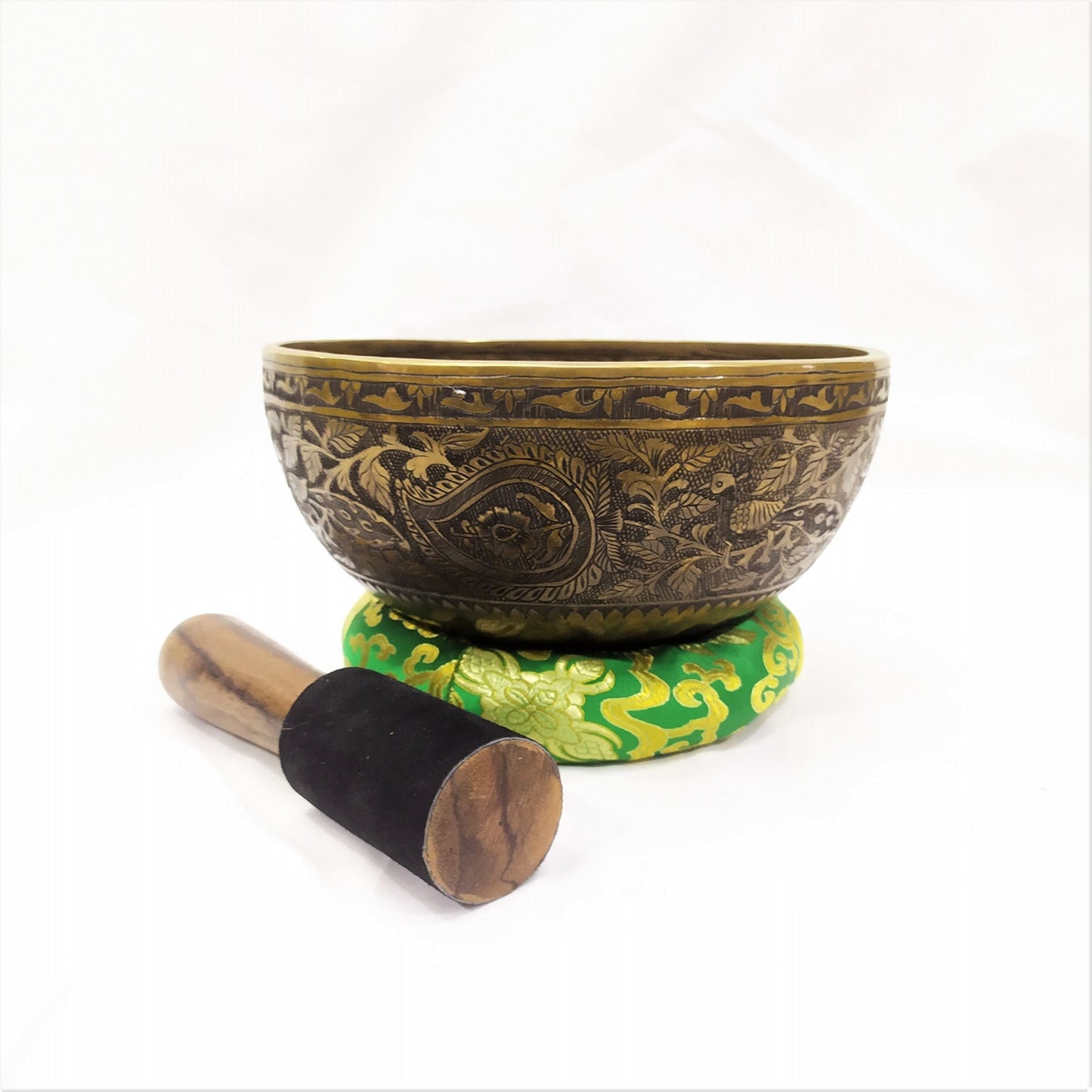 10 inch Chakra Singing Bowl: Handmade Tibetan Bowl for Meditation