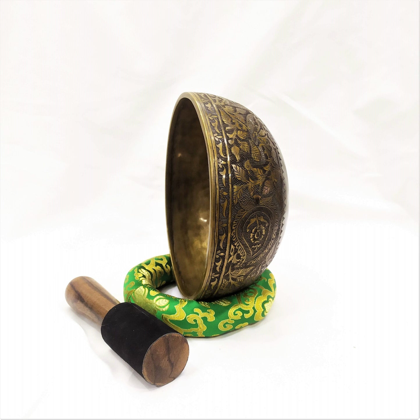 10 inch Chakra Singing Bowl: Handmade Tibetan Bowl for Meditation
