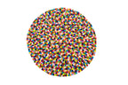 Premium Handmade Multicolor Round Felt Ball Rug - Wool Felt Rainbow Ball Rug - Pom Pom rug for Your Home and Office- 30-300cm