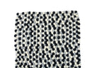 Handmade Monochrome Felt Ball Rug: Grayscale Nursery Decor