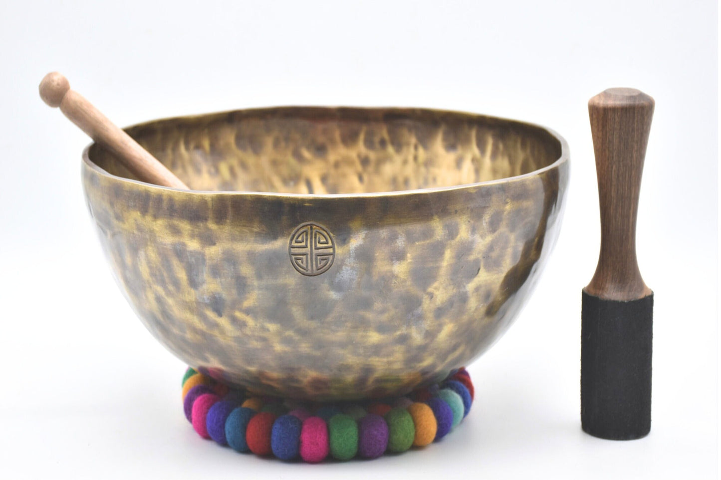 12 inch Full Moon Singing Bowl: Handmade Tibetan Meditation Bowl
